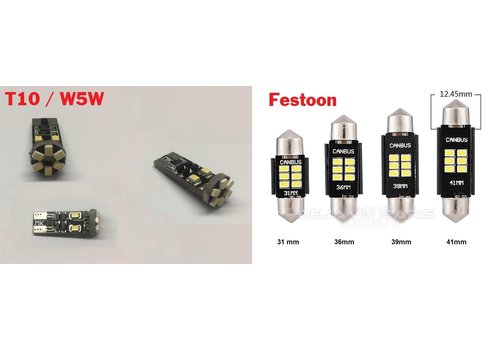 OEM LINE® LED Interior Lights | T10/5W5 | Festoon 31mm 36mm 39mm 41mm