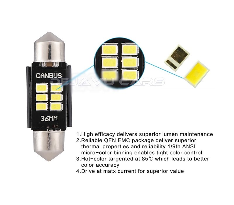 LED Innenraumbeleuchtung | T10/5W5 | Festoon 31mm 36mm 39mm 41mm