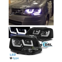 U-LED Xenon Look Scheinwerfer für Volkswagen Transporter T5