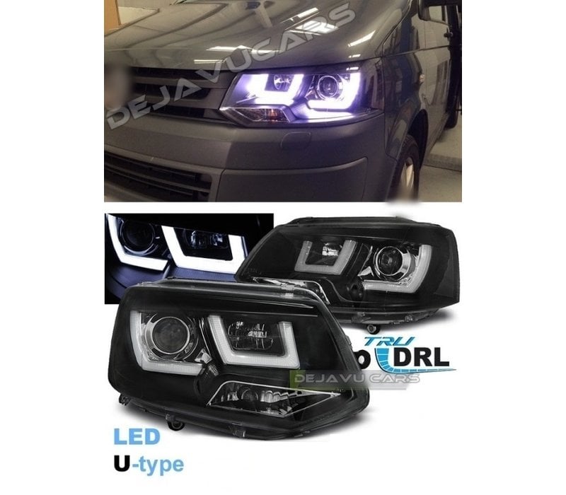 U-LED Xenon Look Headlights for Volkswagen Transporter T5