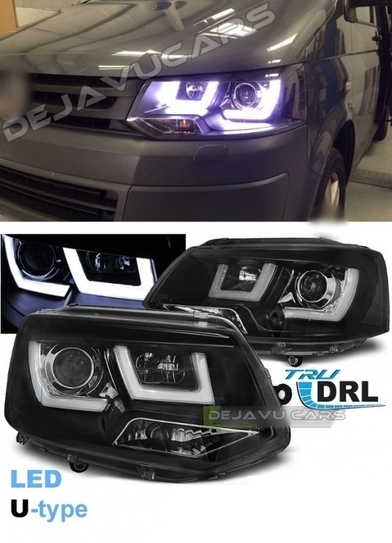 U-LED Xenon Look Scheinwerfer für Volkswagen Transporter T5 