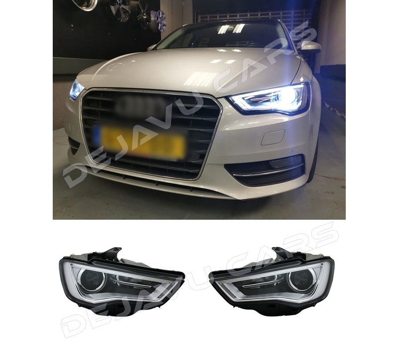 Bi Xenon Look LED Headlights for Audi A3 8V