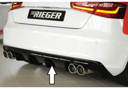 Rieger Tuning S3 look Diffusor für Audi A3 8V Sportback / Hatchback