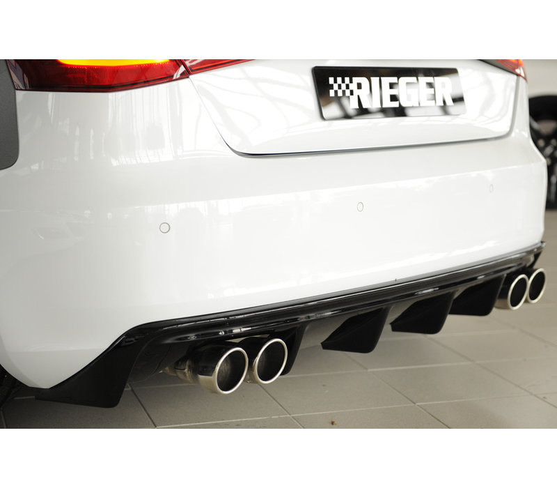 S3 look Diffuser voor Audi A3 8V Sportback / Hatchback