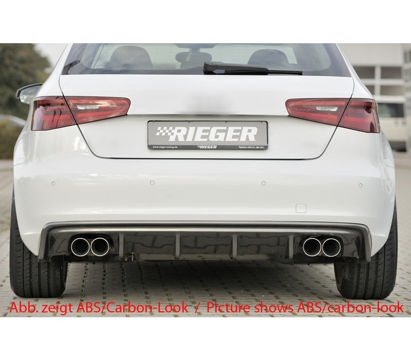 S3 look Diffuser for Audi A3 8V Sportback / Hatchback