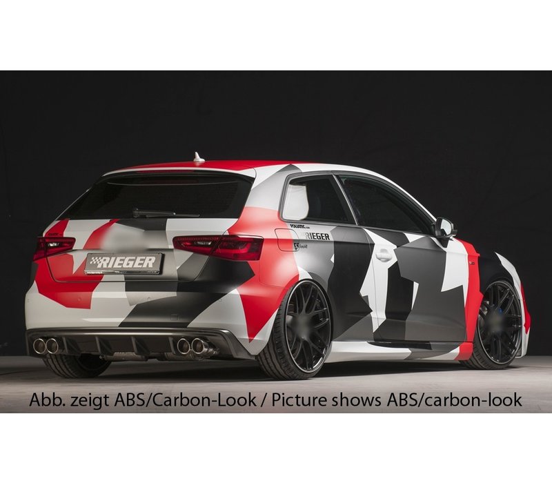 S3 look Diffuser for Audi A3 8V Sportback / Hatchback