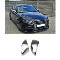 Matt Chrome Mirror Caps for Audi A3 8V, S3, S line, RS3