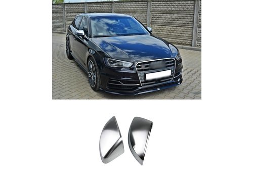 OEM Line ® Matt Chrome Mirror Caps for Audi A3 8V, S3, S line, RS3
