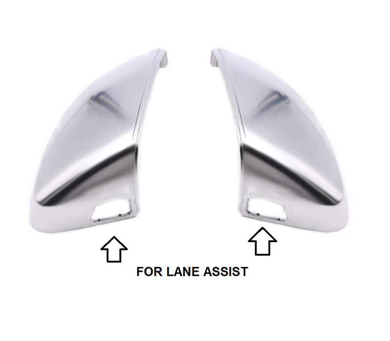 Matt Chrome Mirror Caps for Audi A3 8V, S3, S line, RS3