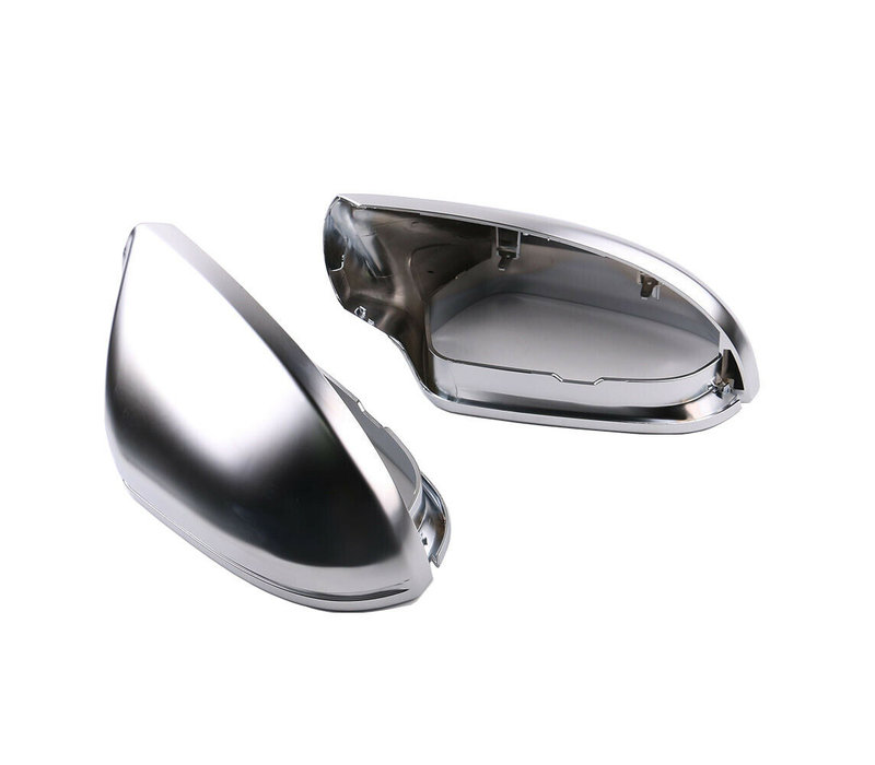 Matt Chrome Mirror Caps for Audi A6 C7, S6, S line, RS6