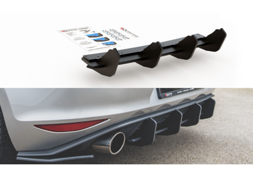 Maxton Design RACING DURABILITY Aggressive Diffuser V.2 voor Volkswagen Golf 7 GTI