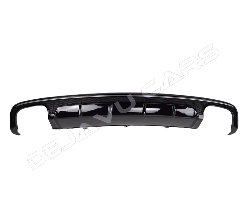 S6 Look Diffuser Black Edition for Audi A6 C7.5 Facelift