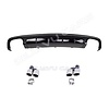 OEM Line ® S6 Look Diffuser Black Edition + Exhaust tail pipes for Audi A6 C7.5 Facelift