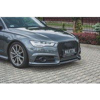Front splitter V.2 voor Audi A6 C7.5 Facelift S line / S6
