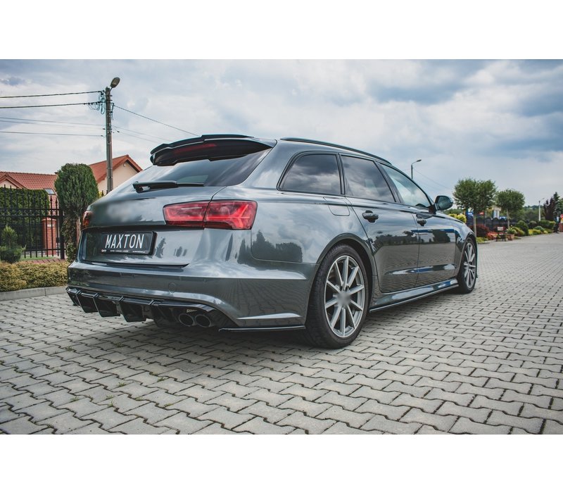 Side skirts Diffuser for Audi A6 C7.5 Facelift S line / S6