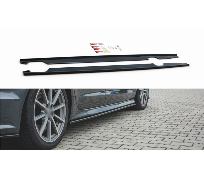 Side skirts Diffuser for Audi A6 C7.5 Facelift S line / S6