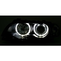 Xenon look Scheinwerfer mit LED Angel Eyes für BMW 3 Serie E46