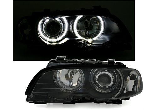Eagle Eyes Xenon look Headlights with LED Angel Eyes for BMW 3 Series E46