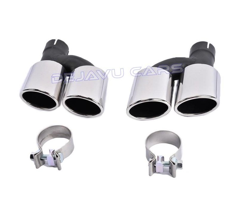 S line Look Diffuser Black Edition + Exhaust tail pipes for Audi A4 B8.5