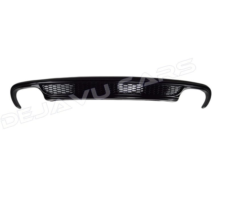 S line Look Diffuser Black Edition + Uitlaat sierstukken voor Audi A6 C7 4G / S line / S6