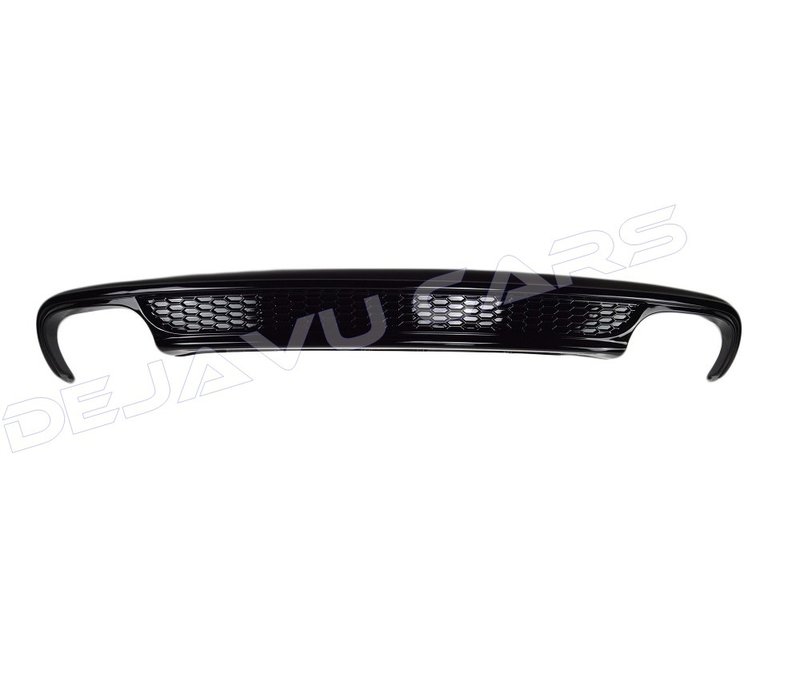 S line Look Diffusor Black Edition + Auspuffblenden für Audi A6 C7 4G / S line / S6