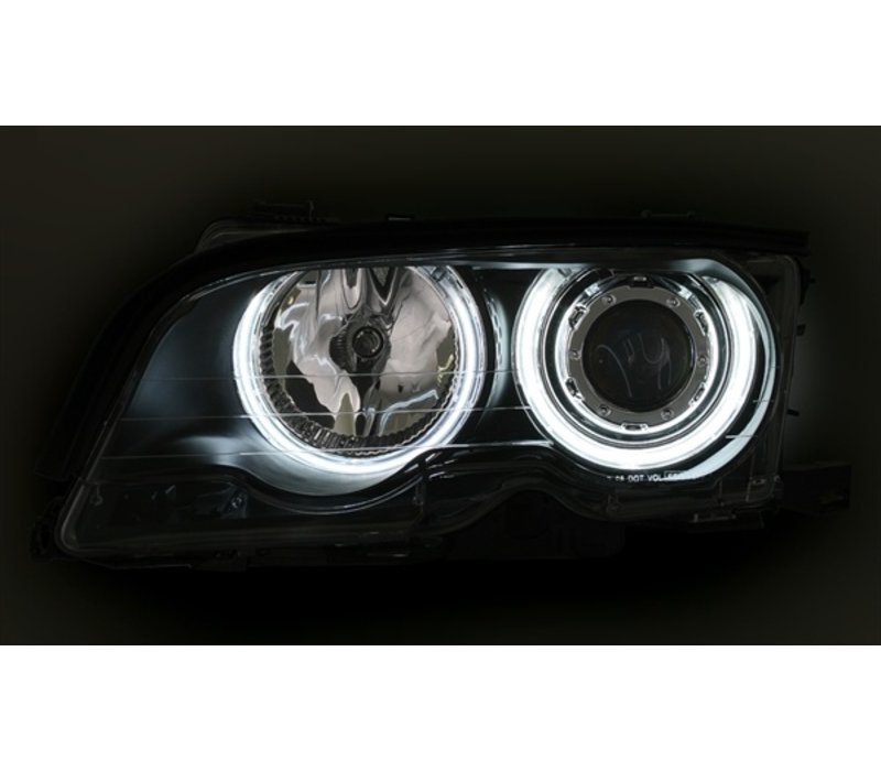 Xenon look Headlights with CCFL Angel Eyes for BMW 3 Series E46