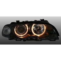 Xenon look Headlights with Angel Eyes for BMW 3 Series E46