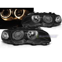 Xenon look Headlights with Angel Eyes for BMW 3 Series E46