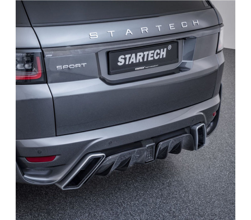 Hintere Stoßstange mit Carbon diffusor für Range Rover Sport 2018
