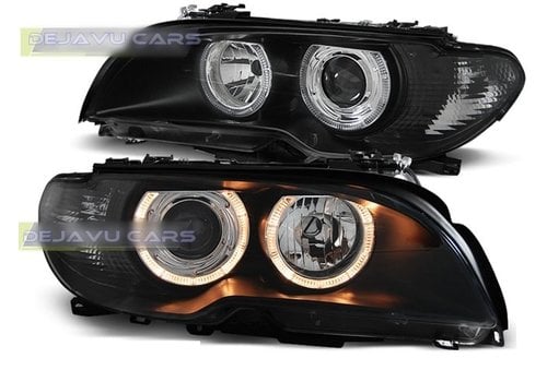 DEPO Xenon look Headlights with Angel Eyes for BMW 3 Series E46