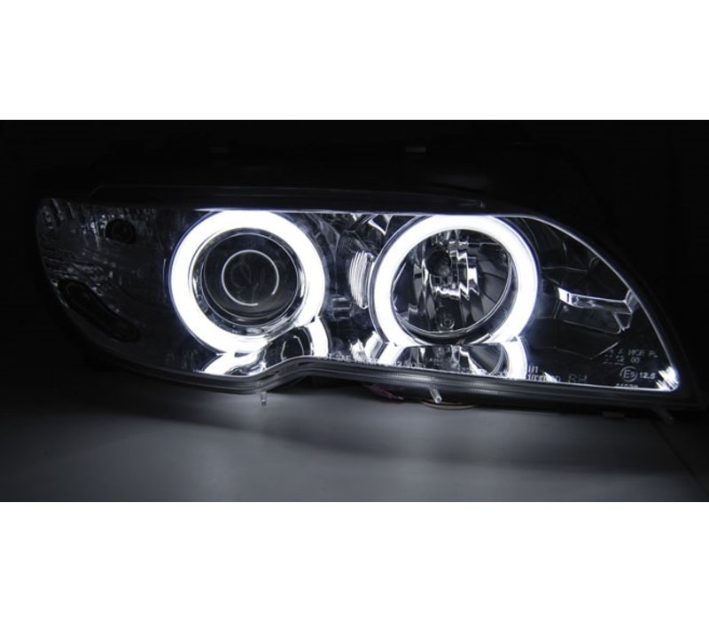 Xenon look Headlights with CCFL Angel Eyes for BMW 3 Series E46