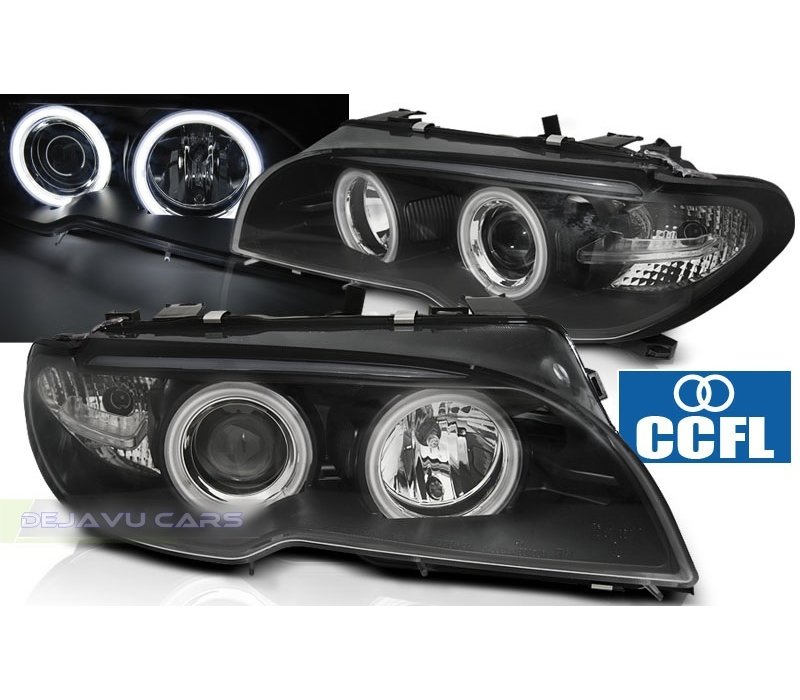 Xenon look Scheinwerfer mit CCFL Angel Eyes für BMW 3 Serie E46