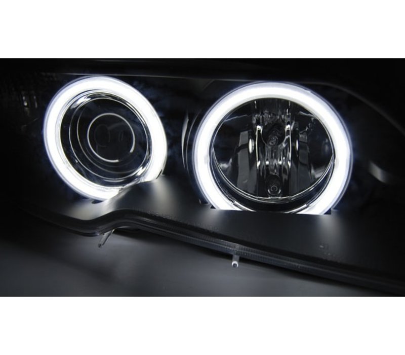 Xenon look Headlights with CCFL Angel Eyes for BMW 3 Series E46