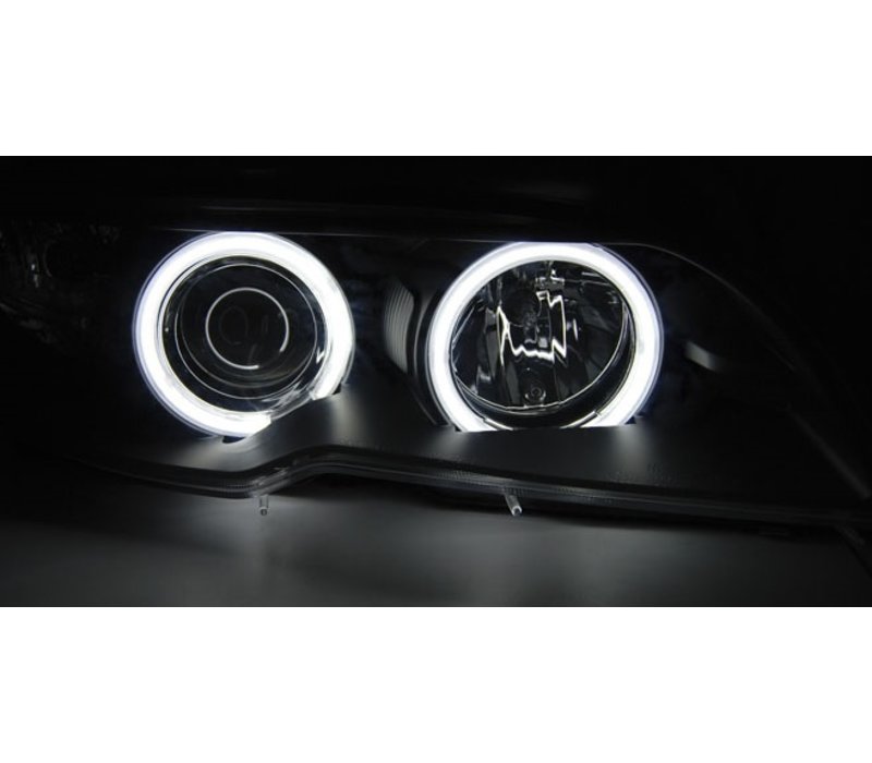 D2S Xenon Headlights with CCFL Angel Eyes for BMW 3 Series E46