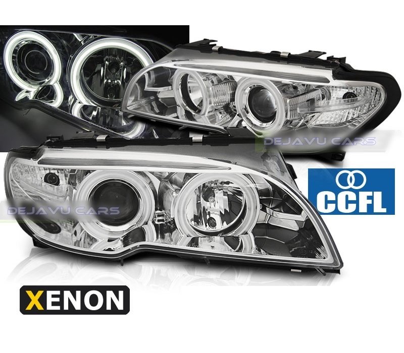 D2S Xenon Headlights with CCFL Angel Eyes for BMW 3 Series E46