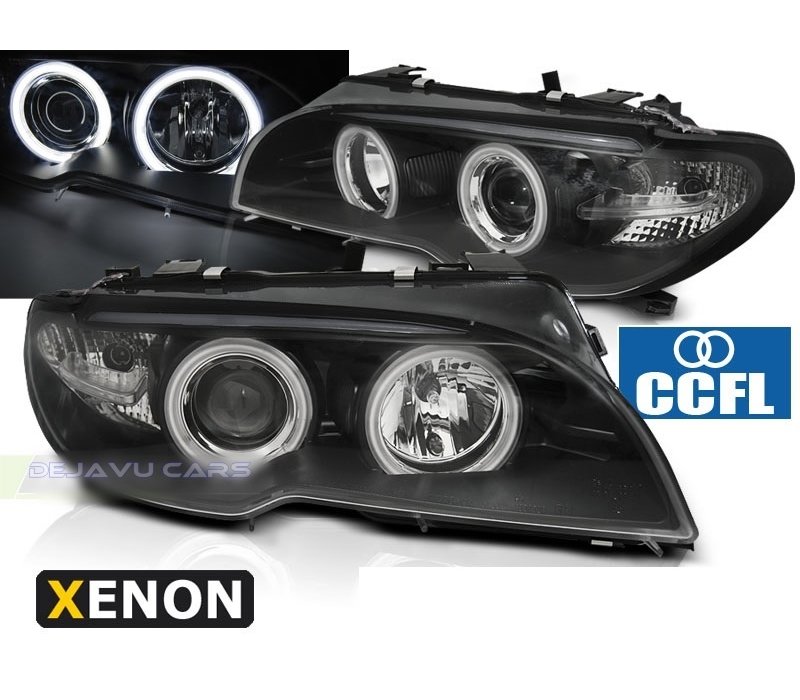 D2S Xenon Headlights with CCFL Angel Eyes for BMW 3 Series E46