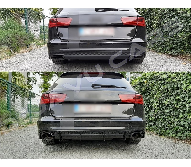 RS6 Look Diffuser for Audi A6 C7.5 Facelift S line / S6