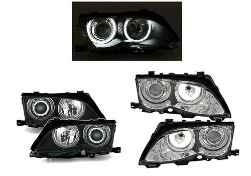 Eagle Eyes Xenon look Headlights with CCFL Angel Eyes for BMW 3 Series E46