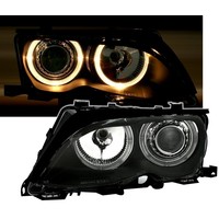 Xenon look Headlights with Angel Eyes for BMW 3 Series E46