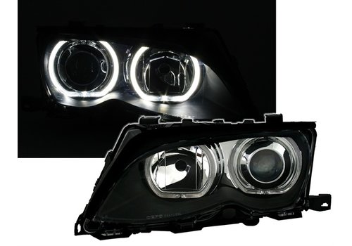 DEPO Xenon look Headlights with LED Angel Eyes for BMW 3 Series E46