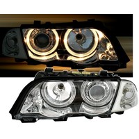 Xenon Look Koplampen met Angel Eyes voor BMW 3 Serie E46