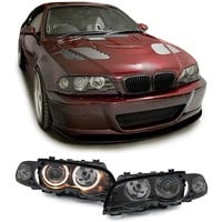 Xenon look Headlights with Angel Eyes for BMW 3 Series E46