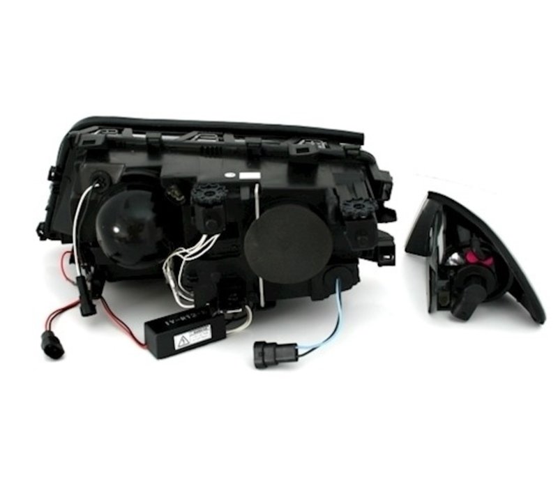 Xenon look Headlights with CCFL Angel Eyes for BMW 3 Series E46
