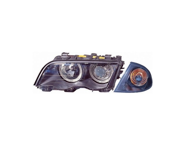 Xenon look Headlights with CCFL Angel Eyes for BMW 3 Series E46