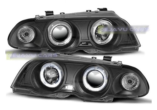Eagle Eyes Xenon look Headlights with Angel Eyes for BMW 3 Series E46