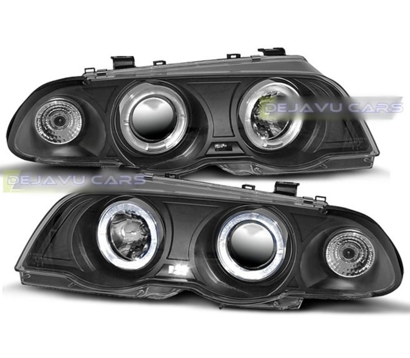 Xenon look Headlights with Angel Eyes for BMW 3 Series E46