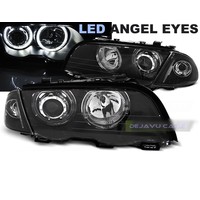 Xenon look Headlights with LED Angel Eyes for BMW 3 Series E46