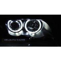 Xenon look Scheinwerfer mit LED Angel Eyes für BMW 3 Serie E46