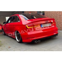 S3 Look Sport Uitlaat systeem voor Audi A3 8V Sedan