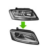 Bi Xenon Look LED Scheinwerfer für Audi Q5 8R Facelift